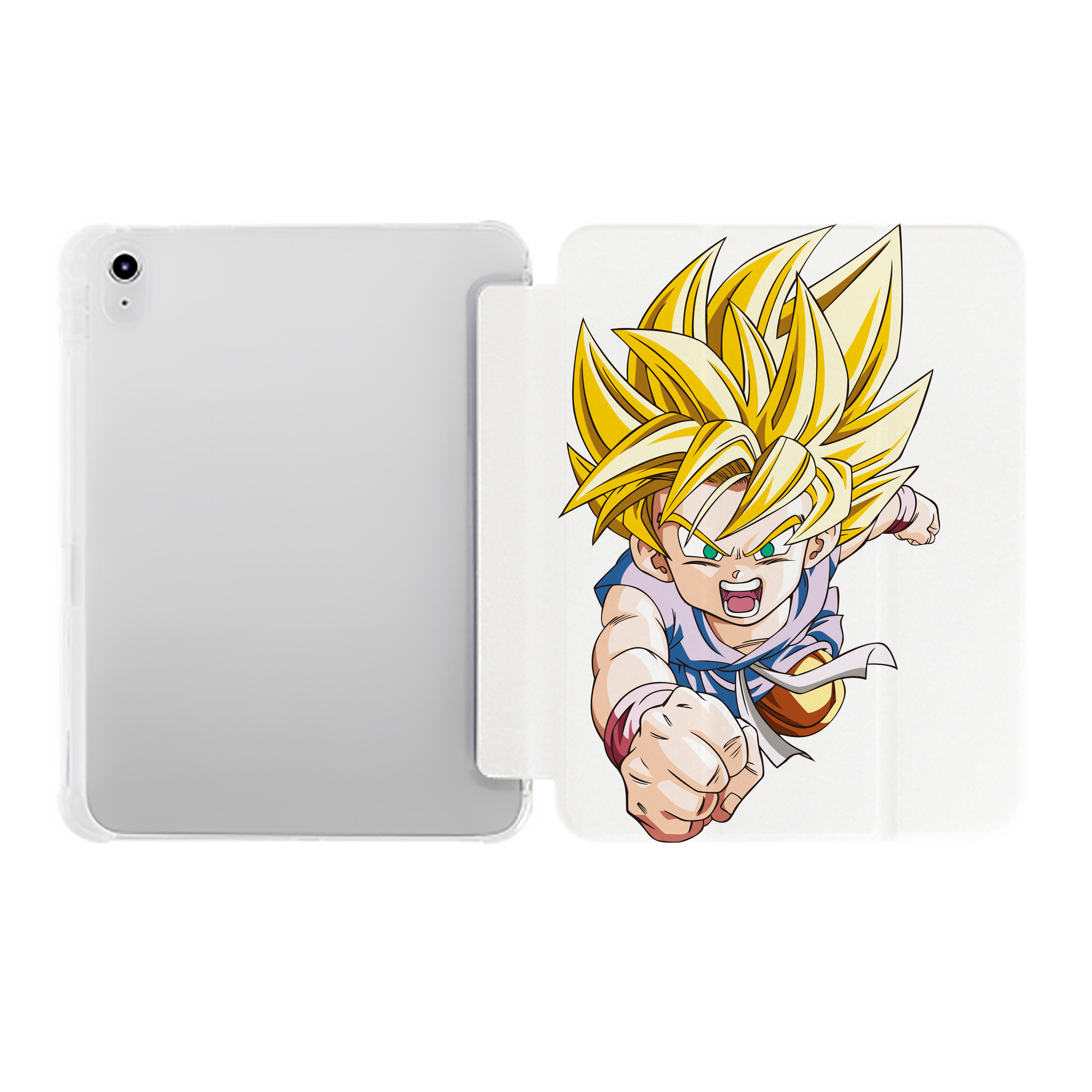 （画像用） ドラゴンボール ベジット DRAGON BALL Vegetto IPad ケース ペン収納付き 三つ折りスタンド PUレザー×シリコン 対応機種9.5/10.5/10.9インチ